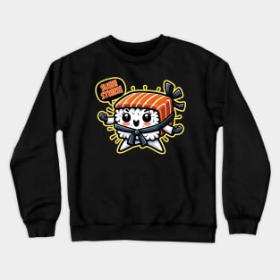 Sushi Strike: Kawaii Chibi Roll Out Crewneck Sweatshirt